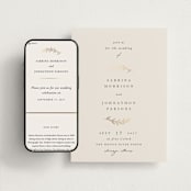 "To Hold" - Wedding Website in Ivory by Carolyn Nicks - Match Your Stationery