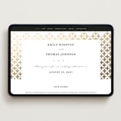"Defined" - Wedding Website in Snow by mo kelley - Desktop Design