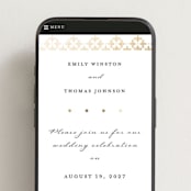 "Defined" - Wedding Website in Snow by mo kelley - Mobile Layout