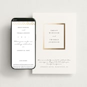 "Defined" - Wedding Website in Snow by mo kelley - Match Your Stationery
