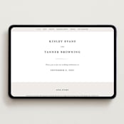 "Wildflower" - Wedding Website in Cotton by Jennifer Postorino - Desktop Design