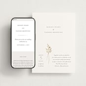 "Wildflower" - Wedding Website in Cotton by Jennifer Postorino - Match Your Stationery