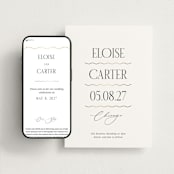 "Inventive" - Wedding Website in Pepper by Olivia Raufman - Match Your Stationery