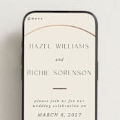"Walnut" - Wedding Website in Linen by Blustery August - Mobile Layout