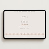 "Newberry" - Wedding Website in Bisque by Kristie Kern - Desktop Design