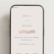 "Newberry" - Wedding Website in Bisque by Kristie Kern - Mobile Layout