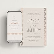 "Newberry" - Wedding Website in Bisque by Kristie Kern - Match Your Stationery