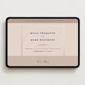 "Champagne" - Wedding Website in Rose by Ani Somi - Desktop Design
