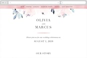 "Florista Modernista" - Wedding Website in Azalea by Petra Kern - Desktop Design