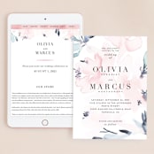 "Florista Modernista" - Wedding Website in Azalea by Petra Kern - Match Your Stationery