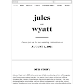 "Nolita" - Wedding Website in Silk by Annie Clark - Guest Management