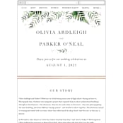 "Framed in Ferns" - Wedding Website in Petal by Kristie Kern - Guest Management