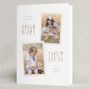 "Easter Duo" - Easter Photo Cards in Tulip by Pixel and Hank - Folded Card