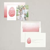 "Lettered Egg" - Easter Photo Cards in Cotton Candy by Erin L. Wilson - Assembled