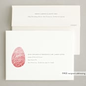 "Lettered Egg" - Easter Photo Cards in Cotton Candy by Erin L. Wilson - FREE Recipient Addressing
