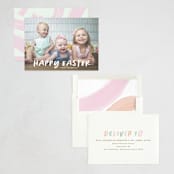 "Easter happiness" - Easter Photo Cards in Snow by Creo Study - Assembled