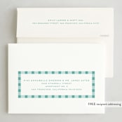 "Easter Plaid card" - Easter Photo Cards in Aqua by Sarah Cohn - FREE Recipient Addressing