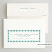 "Easter Plaid card" - Easter Photo Cards in Aqua by Sarah Cohn - FREE Recipient Addressing