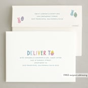 "Easter Peeps" - Easter Photo Cards in Snow by Hooray Creative - FREE Recipient Addressing