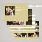 "Spring Wreath" - Easter Photo Cards in Chartreuse by Hooray Creative - Back of Card Options