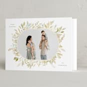 "Spring Wreath" - Easter Photo Cards in Chartreuse by Hooray Creative - Folded Card