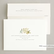"Spring Wreath" - Easter Photo Cards in Chartreuse by Hooray Creative - FREE Recipient Addressing