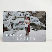 "Happy moments" - Easter Photo Cards in Cotton by Stacey Meacham - Front