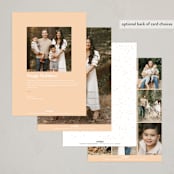 "Blooming Meadow" - Easter Photo Cards in Peach by Angela Thompson - Back of Card Options