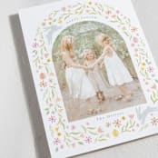 "Blooming Meadow" - Easter Photo Cards in Peach by Angela Thompson - Detail