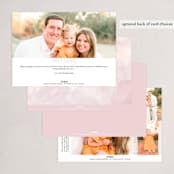 "Watercolored Florals" - Easter Photo Cards in Blush by Erin Deegan - Back of Card Options