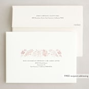 "Watercolored Florals" - Easter Photo Cards in Blush by Erin Deegan - FREE Recipient Addressing