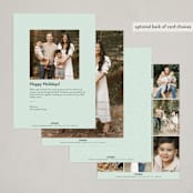 "Easter Wishes" - Easter Photo Cards in Mint by Paper Raven Co. - Back of Card Options