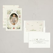 "Easter Village" - Easter Photo Cards in Sand by Hannah Williams - Assembled
