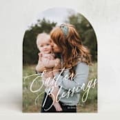 "Magnolia" - Easter Photo Cards in Snow by Blustery August - Front