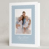 "Woven ruffle" - Easter Photo Cards in Chambray by Lea Delaveris - Folded Card