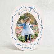 "Ribbon" - Easter Photo Cards in Denim by Tamara Hilje - Front
