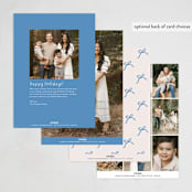 "Ribbon" - Easter Photo Cards in Denim by Tamara Hilje - Back of Card Options