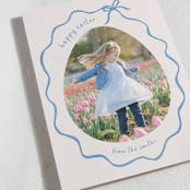 "Ribbon" - Easter Photo Cards in Denim by Tamara Hilje - Detail