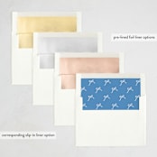 "Ribbon" - Easter Photo Cards in Denim by Tamara Hilje - Envelope Liner Options