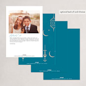 "Blessed child" - Eid Cards in Chestnut by Benita Crandall - Back of Card Options