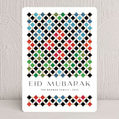 "Alhambra" - Eid Cards in Cinnabar by Kamala Nahas - Front