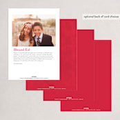 "Alhambra" - Eid Cards in Cinnabar by Kamala Nahas - Back of Card Options