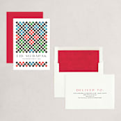 "Alhambra" - Eid Cards in Cinnabar by Kamala Nahas - Assembled