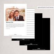 "Simple Script" - Eid Cards in Snow by Ellen Schlegelmilch - Back of Card Options