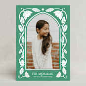 "Ornamental" - Eid Cards in Emerald by Inkblot Design - Front