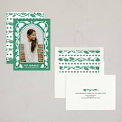 "Ornamental" - Eid Cards in Emerald by Inkblot Design - Assembled