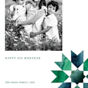 "geometrical stars" - Eid Cards in Aquamarine by Sumak Studio - Detail