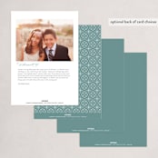 "Eid Mubarak Arch" - Eid Cards in Sage by Orasie - Back of Card Options