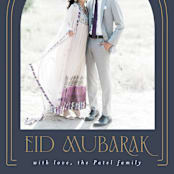 "Moon Burst" - Eid Cards in Dusty Navy by AK Graphics - Detail
