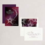 "Shimmering Eid Moon" - Eid Cards in Velvet by Phrosné Barwood - Assembled